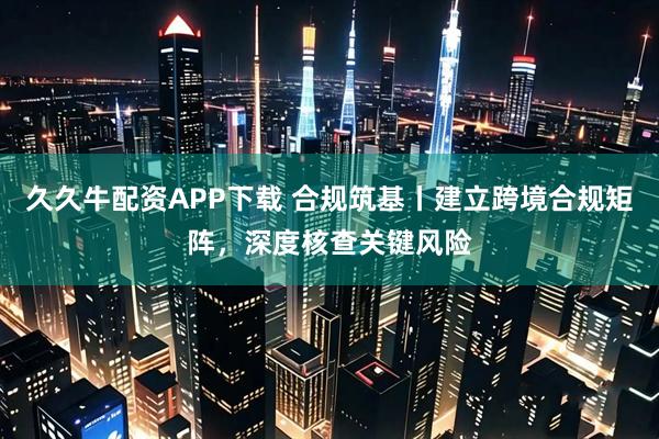 久久牛配资APP下载 合规筑基丨建立跨境合规矩阵，深度核查关键风险